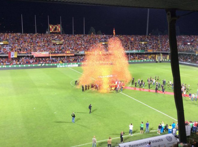 Benevento in serie A. Le foto dallo Stadio