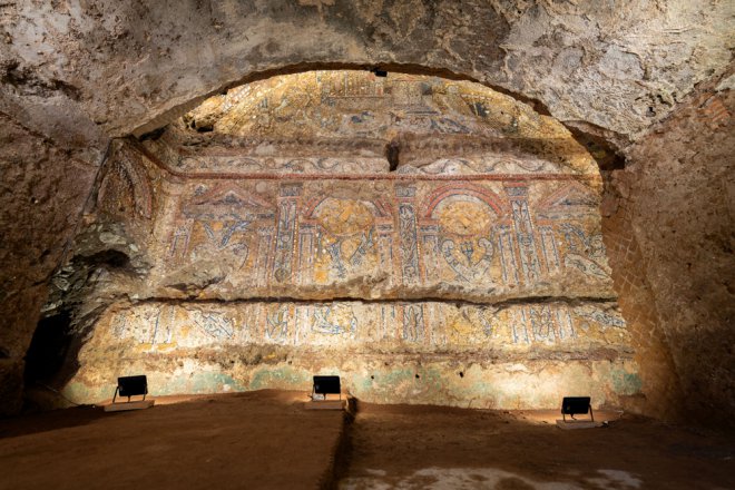 Parco archeologico del Colosseo - la Domus tardo-repubblicana riportata alla luce