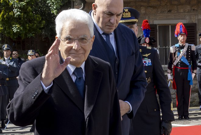 Il Presidente della Repubblica Sergio Mattarella a Civitella in Val di Chiana per il 79° Anniversario della Liberazione