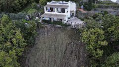Ischia. Villa in bilico sulla frana (novembre 2022)