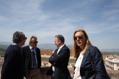 Mauro Felicori, direttore della Reggia di Caserta, in visita alla Rocca dei Rettori
