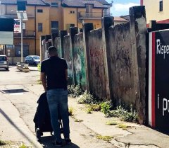 Muro di contenimento del Camposcuola