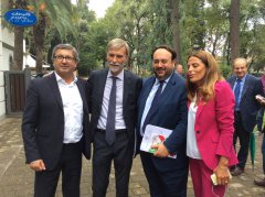 Graziano Delrio con Insogna, Valentino e Tartaglione
