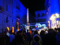 Inaugurazione illuminazione Obelisco Egizio in Piazza Papiniano