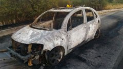 Incendio auto Statale Sannitica