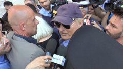 Terence Hill al funerale di Bud Spencer
