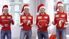 Ferrari, il coro dei piloti per gli auguri di Natale