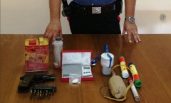 Materiale sequestrato Tocco Caudio