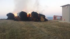 Incendio balle Montefalcone