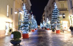 Alberi di Natale sul Corso Garibaldi (2018)