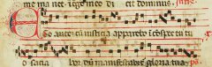 Frammento di codice liturgico in Scrittura Beneventana (Archivio di Stato di Benevento)