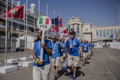 Universiade Napoli 2019. L'Italia alla cerimonia di benvenuto