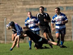 Antares Rugby Benevento: fase di gioco di una partita di serie C