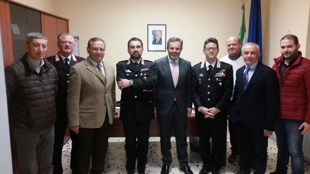 Il Comandante Provinciale dei Carabinieri Puel visita la stazione di Dugenta