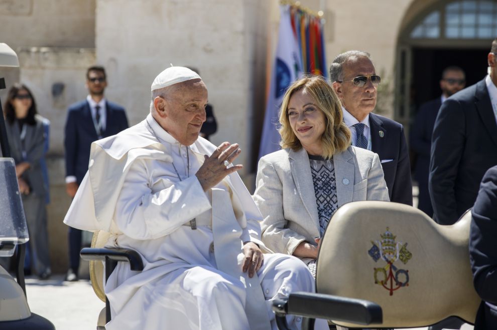 Papa Francesco e Giorgia Meloni